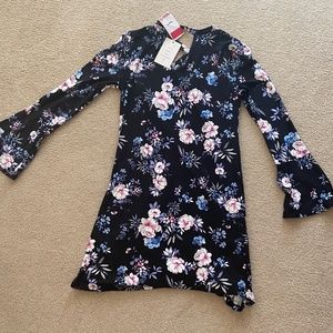 floral criss-cross dress